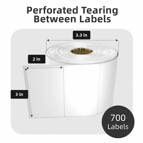 3''x2''  Thermal Labels Roll