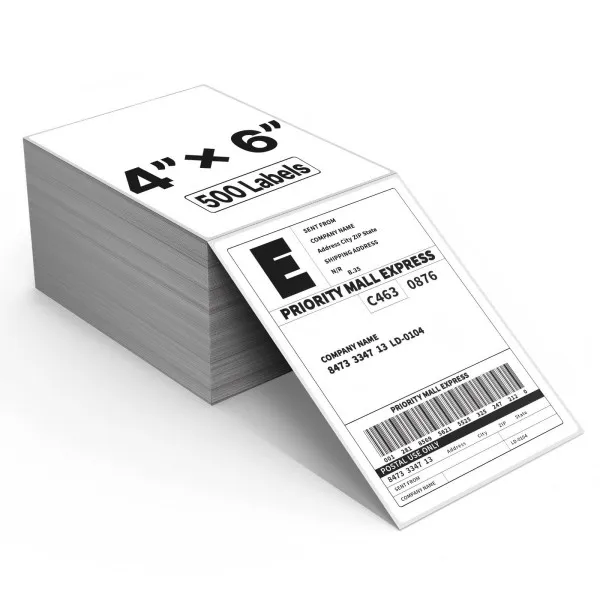 4''x6''  Thermal Labels Fanfold
