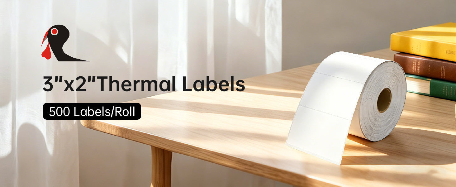 3''x2'' Thermal Labels Roll showcase