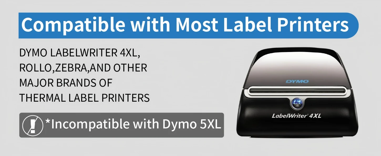 4'' x 6''  Thermal  Labels Roll  showcase